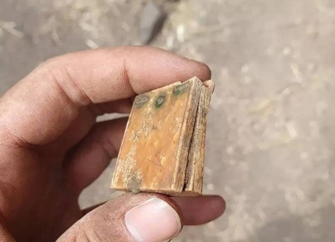 Toprağın kazdı, önce fark etmedi sonra eline alınca... Servet değerinde... 15